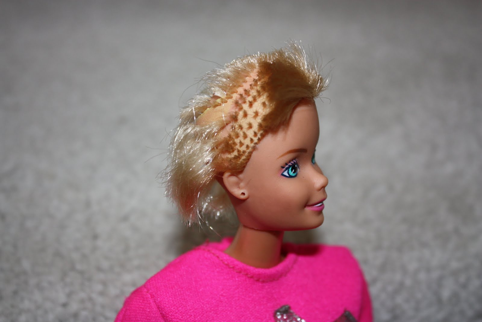 barbie fashionista shaved head Barbie Gets a Haircut and Transforms Пин на ...